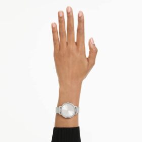 Clarica Watch Swiss Made, Metal Bracelet, Silver Tone, Stainless Steel