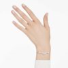 Constella Bangle Crystal Pearl, Round Cuts, White, Rhodium Plated Constella Bangle Crystal Pearl, Round Cuts, White, Rhodium Plated