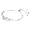 Constella Bangle Crystal Pearl, Round Cuts, White, Rhodium Plated Constella Bangle Crystal Pearl, Round Cuts, White, Rhodium Plated