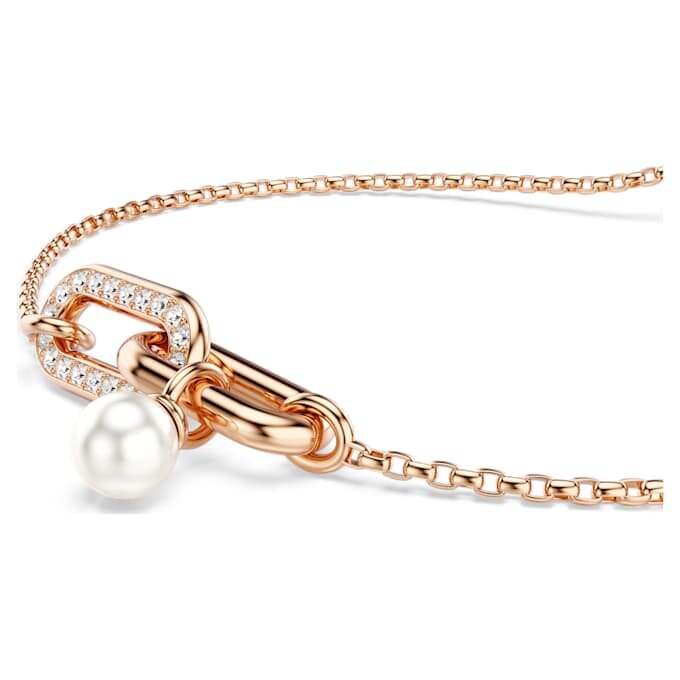 Constella Bracelet Crystal Pearl, Round Cut, White, Rose Gold-Tone Plated Constella Bracelet Crystal Pearl, Round Cut, White, Rose Gold-Tone Plated