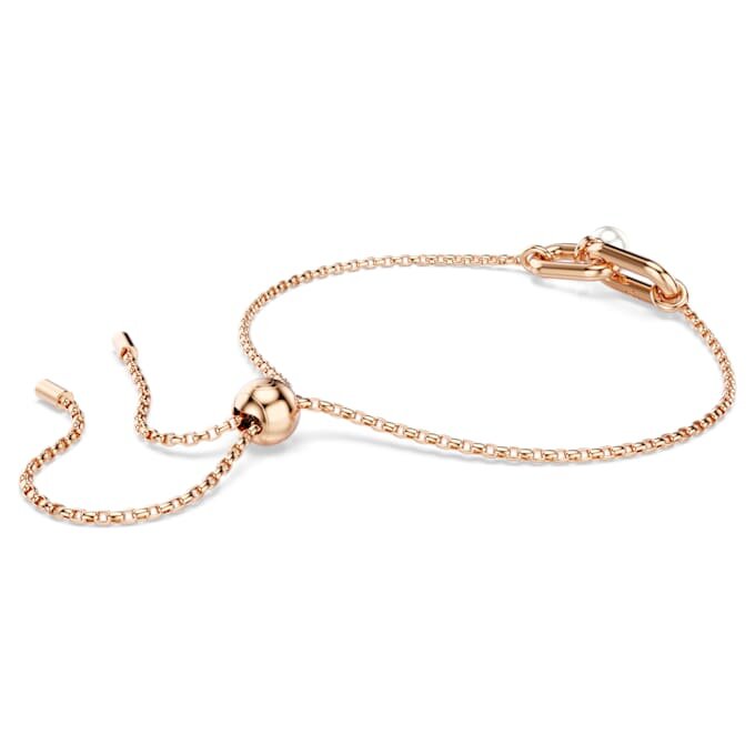 Constella Bracelet Crystal Pearl, Round Cut, White, Rose Gold-Tone Plated Constella Bracelet Crystal Pearl, Round Cut, White, Rose Gold-Tone Plated
