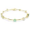 Constella Bracelet Mixed Cuts, Green, Gold-Tone Plated