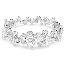 Constella Bracelet Mixed Cuts, White, Rhodium Plated