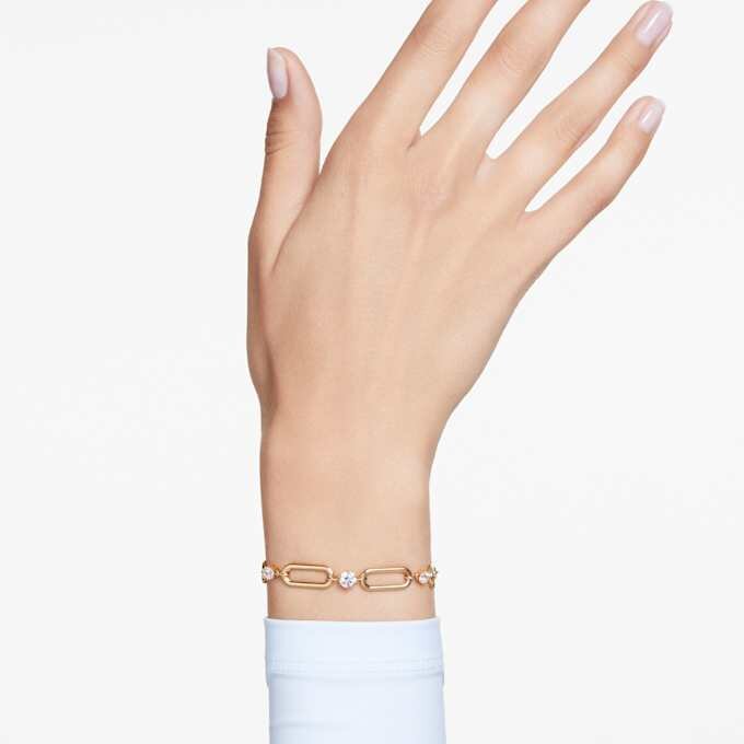 Constella Bracelet White, Gold-Tone Plated Constella Bracelet White, Gold-Tone Plated