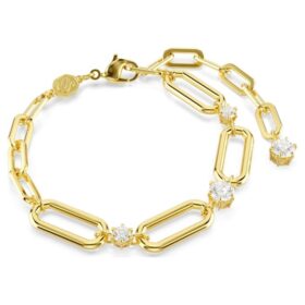 Constella Bracelet White, Gold-Tone Plated