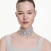 Constella Choker Crystal Pearl, Round Cut, White, Rhodium Plated Constella Choker Crystal Pearl, Round Cut, White, Rhodium Plated