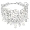 Constella Choker Crystal Pearl, Round Cut, White, Rhodium Plated Constella Choker Crystal Pearl, Round Cut, White, Rhodium Plated