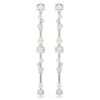 Constella Drop Earrings Crystal Pearl, Round Cuts, White, Rhodium Plated Constella Drop Earrings Crystal Pearl, Round Cuts, White, Rhodium Plated