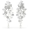 Constella Earrings Crystal Pearl, Round Cut, White, Rhodium Plated Constella Earrings Crystal Pearl, Round Cut, White, Rhodium Plated