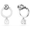 Constella Hoop Earrings Round Cut, White, Rhodium Plated Constella Hoop Earrings Round Cut, White, Rhodium Plated