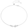 Constella Necklace Crystal Pearl, Round Cuts, White, Rhodium Plated Constella Necklace Crystal Pearl, Round Cuts, White, Rhodium Plated