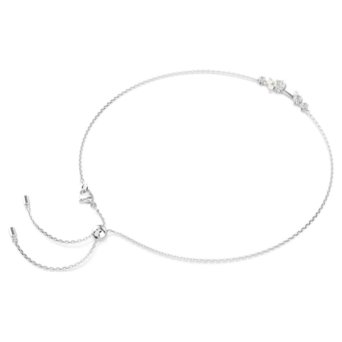 Constella Necklace Crystal Pearl, Round Cuts, White, Rhodium Plated Constella Necklace Crystal Pearl, Round Cuts, White, Rhodium Plated