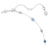 Constella Necklace Mixed Cuts, Blue, Rhodium Plated Constella Necklace Mixed Cuts, Blue, Rhodium Plated