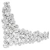 Constella Necklace Mixed Cuts, Clasp, White, Rhodium Plated