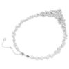 Constella Necklace Mixed Cuts, Clasp, White, Rhodium Plated