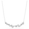 Constella Necklace Mixed Cuts, White, Rhodium Plated