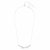 Constella Necklace Mixed Cuts, White, Rhodium Plated