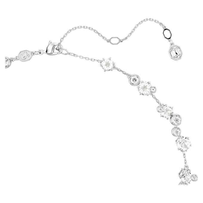 Constella Necklace Round Cut, White, Rhodium Plated Constella Necklace Round Cut, White, Rhodium Plated