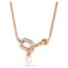 Constella Pendant Crystal Pearl, Round Cut, White, Rose Gold-Tone Plated Constella Pendant Crystal Pearl, Round Cut, White, Rose Gold-Tone Plated