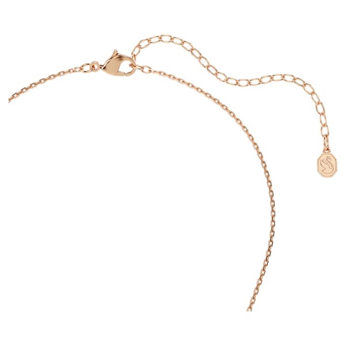 Constella Pendant Round Cut, Dancing Stone, Pink, Rose Gold-Tone Plated Constella Pendant Round Cut, Dancing Stone, Pink, Rose Gold-Tone Plated