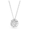 Constella Pendant Round Cut, Dancing Stone, White, Rhodium Plated Constella Pendant Round Cut, Dancing Stone, White, Rhodium Plated