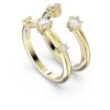 Constella Ring Set (2), Round Cut, White, Gold-Tone Plated Constella Ring Set (2), Round Cut, White, Gold-Tone Plated