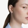 Constella Stud Earrings Round Cut, White, Rhodium Plated Constella Stud Earrings Round Cut, White, Rhodium Plated