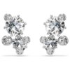 Constella Stud Earrings Round Cut, White, Rhodium Plated Constella Stud Earrings Round Cut, White, Rhodium Plated