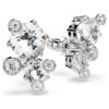Constella Stud Earrings Round Cut, White, Rhodium Plated Constella Stud Earrings Round Cut, White, Rhodium Plated