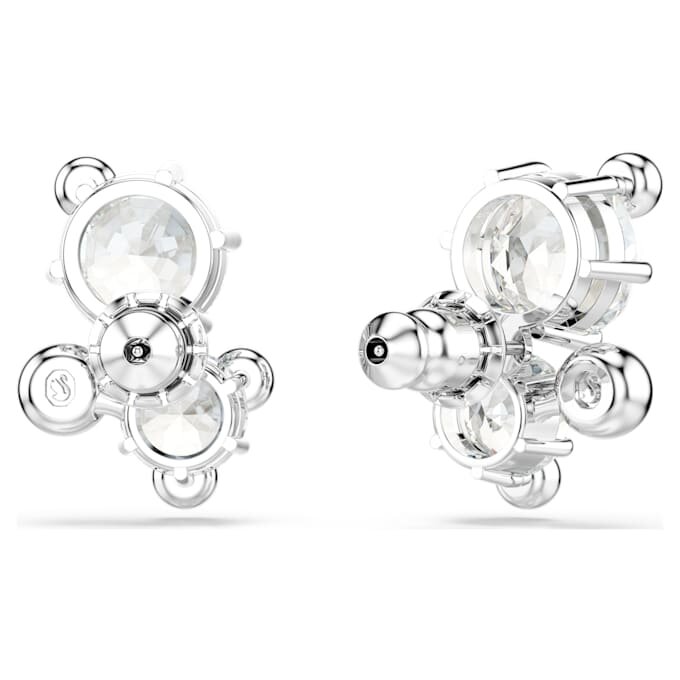 Constella Stud Earrings Round Cut, White, Rhodium Plated Constella Stud Earrings Round Cut, White, Rhodium Plated