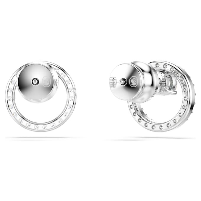 Constella Stud Earrings Round Cut, White, Rhodium Plated Constella Stud Earrings Round Cut, White, Rhodium Plated