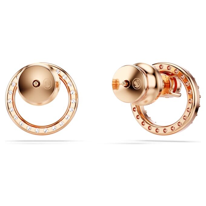 Constella Stud Earrings Round Cut, White, Rose Gold-Tone Plated Constella Stud Earrings Round Cut, White, Rose Gold-Tone Plated