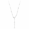 Constella Y Necklace Crystal Pearl, Round Cuts, White, Rhodium Plated Constella Y Necklace Crystal Pearl, Round Cuts, White, Rhodium Plated