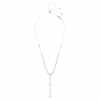 Constella Y Necklace Crystal Pearl, Round Cuts, White, Rhodium Plated Constella Y Necklace Crystal Pearl, Round Cuts, White, Rhodium Plated