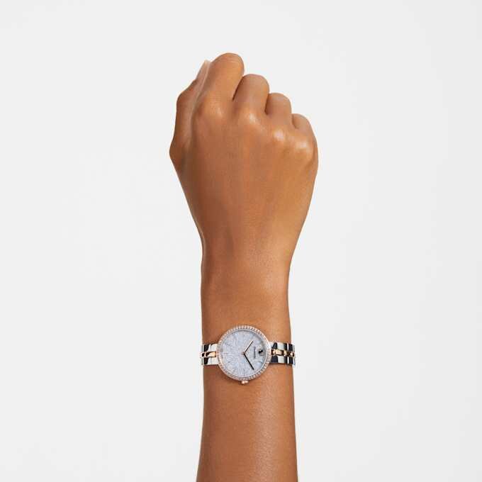 Cosmopolitan Watch Swiss Made, Metal Bracelet, Silver Tone, Mixed Metal Finish Cosmopolitan Watch Swiss Made, Metal Bracelet, Silver Tone, Mixed Metal Finish