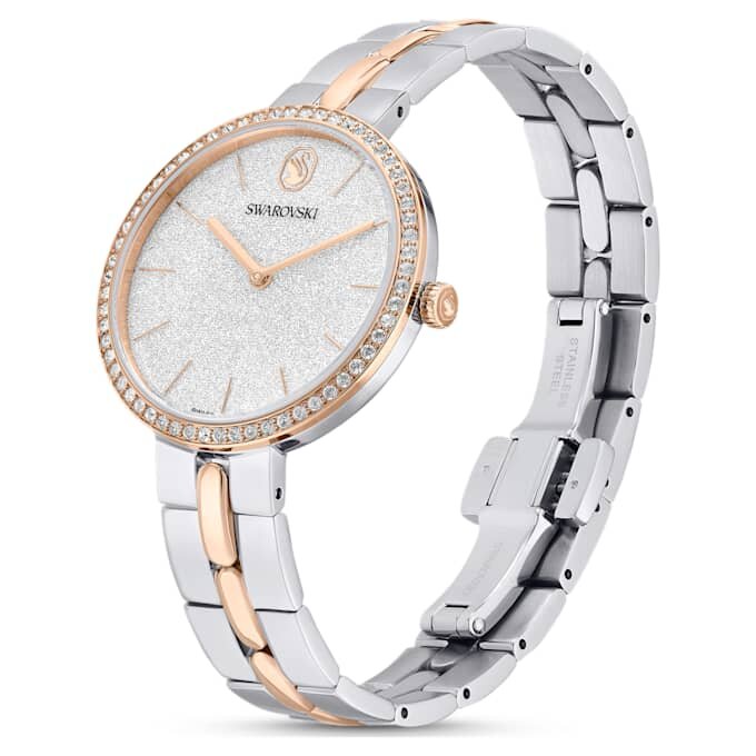 Cosmopolitan Watch Swiss Made, Metal Bracelet, Silver Tone, Mixed Metal Finish Cosmopolitan Watch Swiss Made, Metal Bracelet, Silver Tone, Mixed Metal Finish