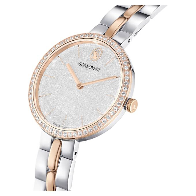 Cosmopolitan Watch Swiss Made, Metal Bracelet, Silver Tone, Mixed Metal Finish Cosmopolitan Watch Swiss Made, Metal Bracelet, Silver Tone, Mixed Metal Finish