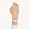 Crystalline Aura Watch Swiss Made, Leather Strap, White, Rose Gold-Tone Finish Crystalline Aura Watch Swiss Made, Leather Strap, White, Rose Gold-Tone Finish