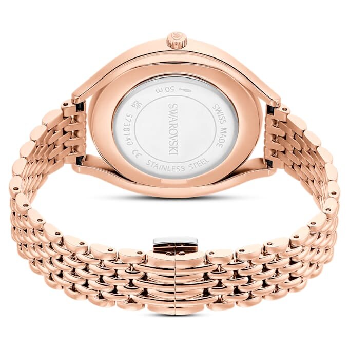 Crystalline Aura Watch Swiss Made, Metal Bracelet, Rose Gold Tone, Rose Gold-Tone Finish Crystalline Aura Watch Swiss Made, Metal Bracelet, Rose Gold Tone, Rose Gold-Tone Finish
