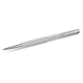 Crystalline Ballpoint Pen Gray, Gray Lacquered, Chrome Plated
