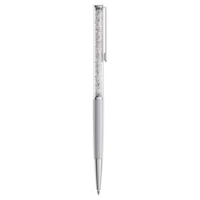 Crystalline Ballpoint Pen Gray, Gray Lacquered, Chrome Plated