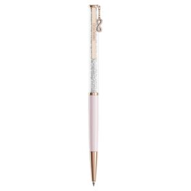 Crystalline Ballpoint Pen Infinity, Pink Lacquered, Rose Gold-Tone Plated