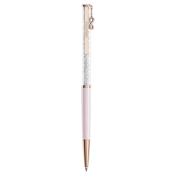 Crystalline Ballpoint Pen Infinity, Pink Lacquered, Rose Gold-Tone Plated Crystalline Ballpoint Pen Infinity, Pink Lacquered, Rose Gold-Tone Plated
