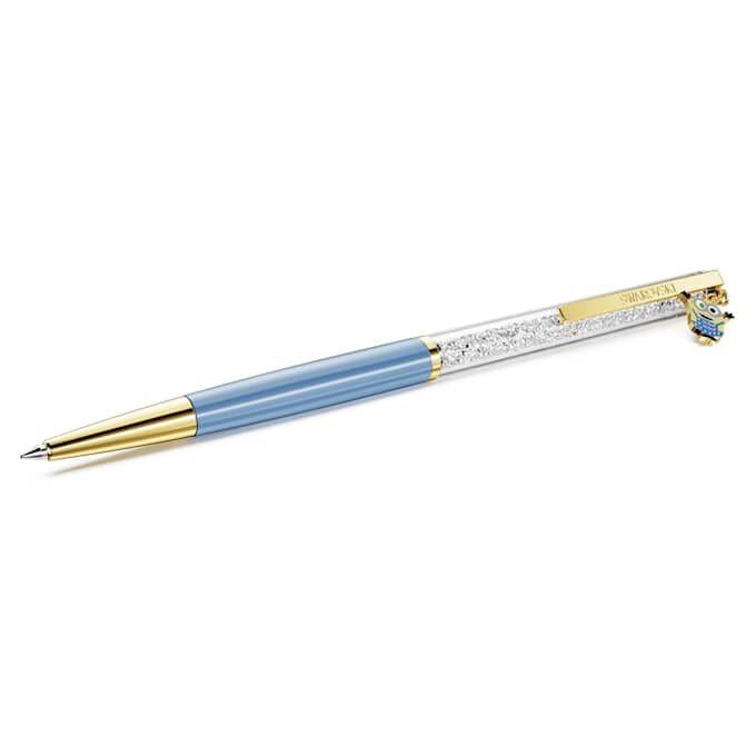 Crystalline Ballpoint Pen Minions, Blue, Gold-Tone Plated Crystalline Ballpoint Pen Minions, Blue, Gold-Tone Plated