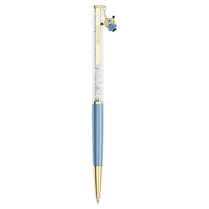 Crystalline Ballpoint Pen Minions, Blue, Gold-Tone Plated Crystalline Ballpoint Pen Minions, Blue, Gold-Tone Plated