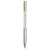Crystalline Ballpoint Pen Silver Tone, Mixed Metal Finish
