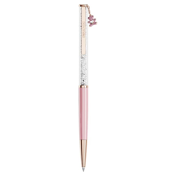 Crystalline Ballpoint Pen Teddy, Pink, Pink Lacquered, Rose Gold-Tone Plated Crystalline Ballpoint Pen Teddy, Pink, Pink Lacquered, Rose Gold-Tone Plated