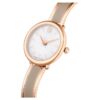 Crystalline Bangle Watch Swiss Made, Metal Bracelet, Beige, Rose Gold-Tone Finish Crystalline Bangle Watch Swiss Made, Metal Bracelet, Beige, Rose Gold-Tone Finish