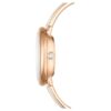 Crystalline Bangle Watch Swiss Made, Metal Bracelet, White, Rose Gold-Tone Finish Crystalline Bangle Watch Swiss Made, Metal Bracelet, White, Rose Gold-Tone Finish