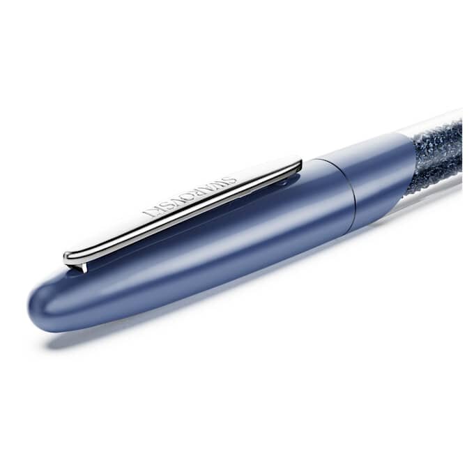 Crystalline Rollerball Pen Blue, Chrome Plated Crystalline Rollerball Pen Blue, Chrome Plated